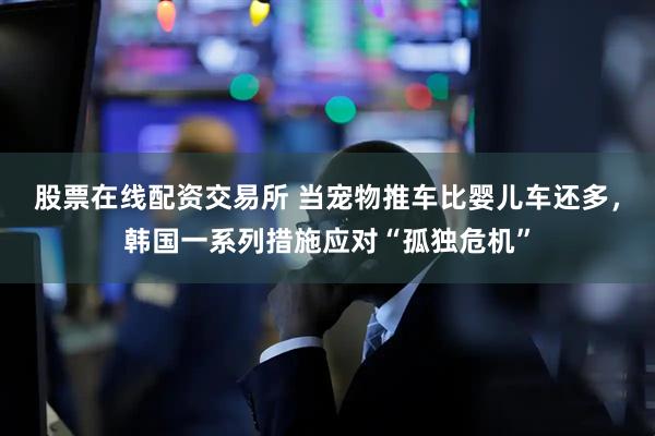 股票在线配资交易所 当宠物推车比婴儿车还多，韩国一系列措施应对“孤独危机”