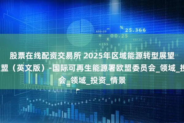 股票在线配资交易所 2025年区域能源转型展望报告：欧盟（英文版）-国际可再生能源署欧盟委员会_领域_投资_情景
